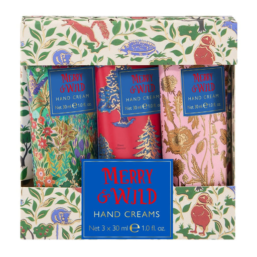 Heathcote & Ivory Merry and Wild Hand Creams, 3 x 30ml - Something Different Gift Shop