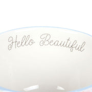 Hello Beautiful Ditsy Floral Print Mug with Butterfly - Something Different Gift Shop