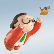 Hello The Great Artists Dali and The Flowing Clock blind box figure