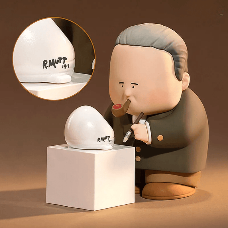 Hello The Great Artists Duchamp and The Fountain blind box figure