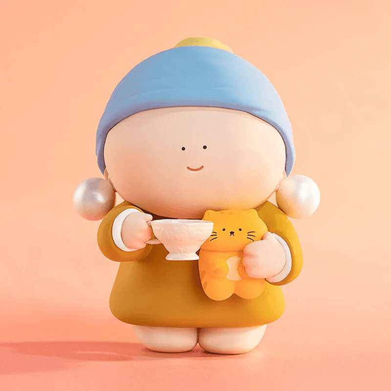Hello The Great Artists The Girl with Pearl Earrings blind box figure