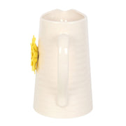 Hello Sunshine Ceramic Flower Jug with 3D Sunflower - Something Different Gift Shop