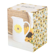 Hello Sunshine Ceramic Flower Jug with 3D Sunflower - Something Different Gift Shop