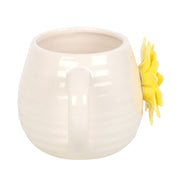 Hello Sunshine Rounded Mug with 3D Sunflower - Something Different Gift Shop