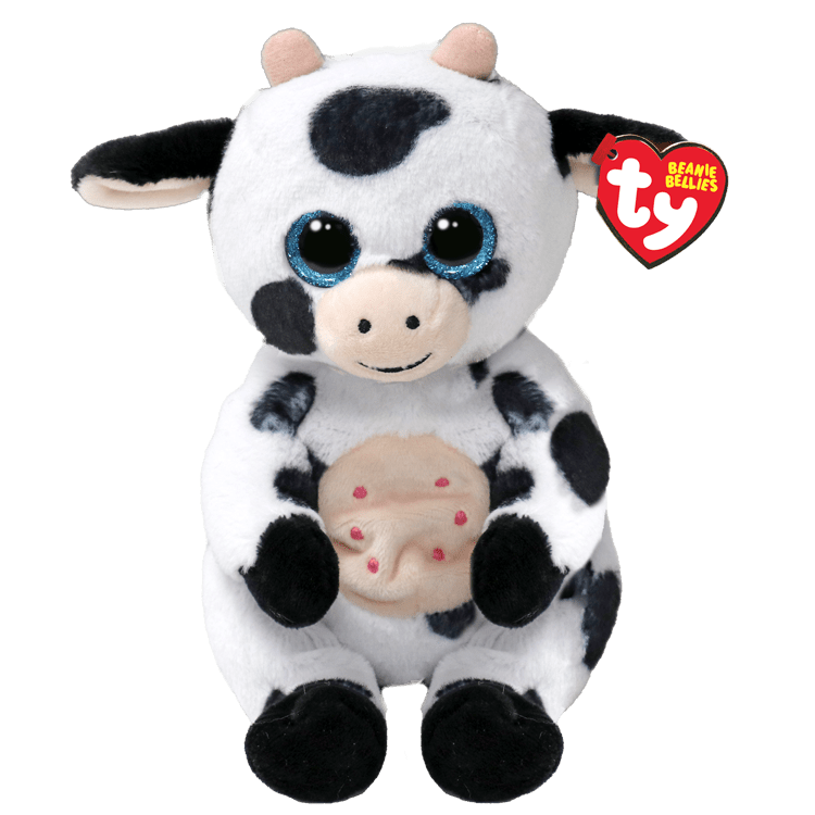 Herdly the Cow – TY Beanie Bellies Plush Toy - Something Different Gift Shop