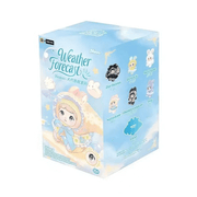 Weather Forecast Blind Box packaging by HiChance & HiTOY showing the series artwork and character line-up.
