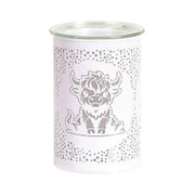 Highland Cow LED Wax Melt Burner – White - Something Different Gift Shop