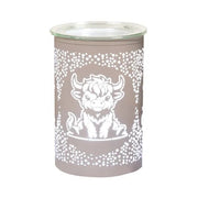 Highland Cow LED Wax Melt Burner – White - Something Different Gift Shop