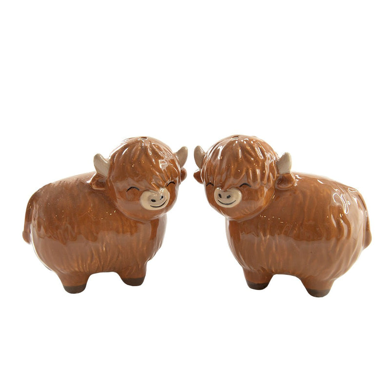 Sass and Belle Highland Cow Salt & Pepper Shakers – Something Different Gift Shop