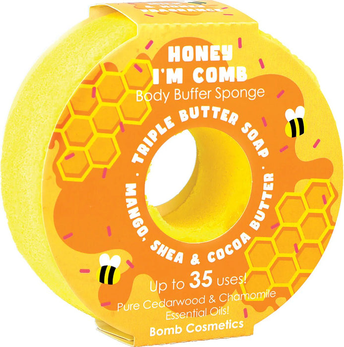 Honey I'm Comb Loofah Body Buffer – Soap Inside Sponge - Something Different Gift Shop