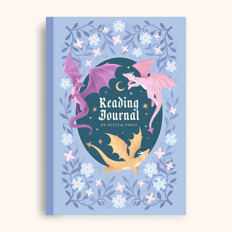 Hopscotch Paper Co. Dragon Reading Journal with illustrated dragon cover