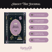 Whimsy Witch Reading Journal details by Hopscotch Paper Co.