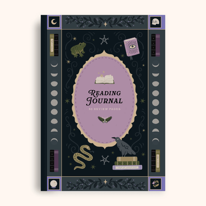 Hopscotch Paper Co. Whimsy Witch Reading Journal with mystical illustrated cover