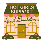 Hot Girls Support Local Bookstores magnetic bookmark by Fun Club