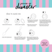 Care instructions sheet for House of Disaster Moomin Floral keep cup lid cleaning and washing