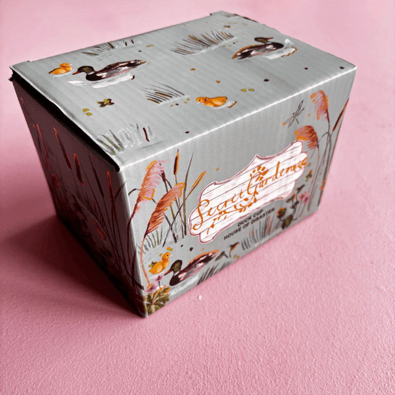 Printed Secret Garden gift box for the House of Disaster 3D Duck Mug