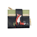 House of Disaster Secret Garden Fox Foldover Cardholder, front view on white background