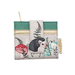 House of Disaster Secret Garden Hedgehog Purse foldover cardholder, front view on white background