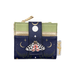 House of Disaster Secret Garden Moth Purse foldover cardholder, front view on white background