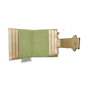 House of Disaster Secret Garden Moth Purse open, showing interior card slots on white background