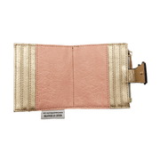 House of Disaster Secret Garden Rabbit Purse open, showing interior card slots on white background