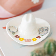Howdy Cowboy Hat Trinket Dish - Something Different Gift Shop