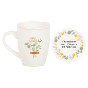 If Grandmas Were Flowers Floral Mug & Coaster Set - Something Different Gift Shop