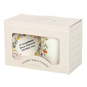 If Grandmas Were Flowers Floral Mug & Coaster Set - Something Different Gift Shop