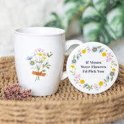 If Mums Were Flowers Floral Mug & Coaster Set - Something Different Gift Shop