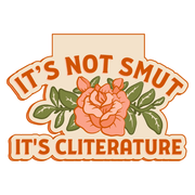 It's Not Smut It's Cliterature floral magnetic bookmark by Fun Club