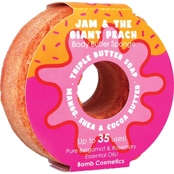 Jam & The Giant Peach Loofah Body Buffer – Soap Inside Sponge - Something Different Gift Shop