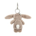 Jellycat Bashful Bunny Beige Bag Charm - Something Different Gift Shop