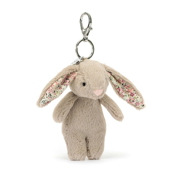Jellycat Blossom Beige Bunny Bag Charm - Something Different Gift Shop
