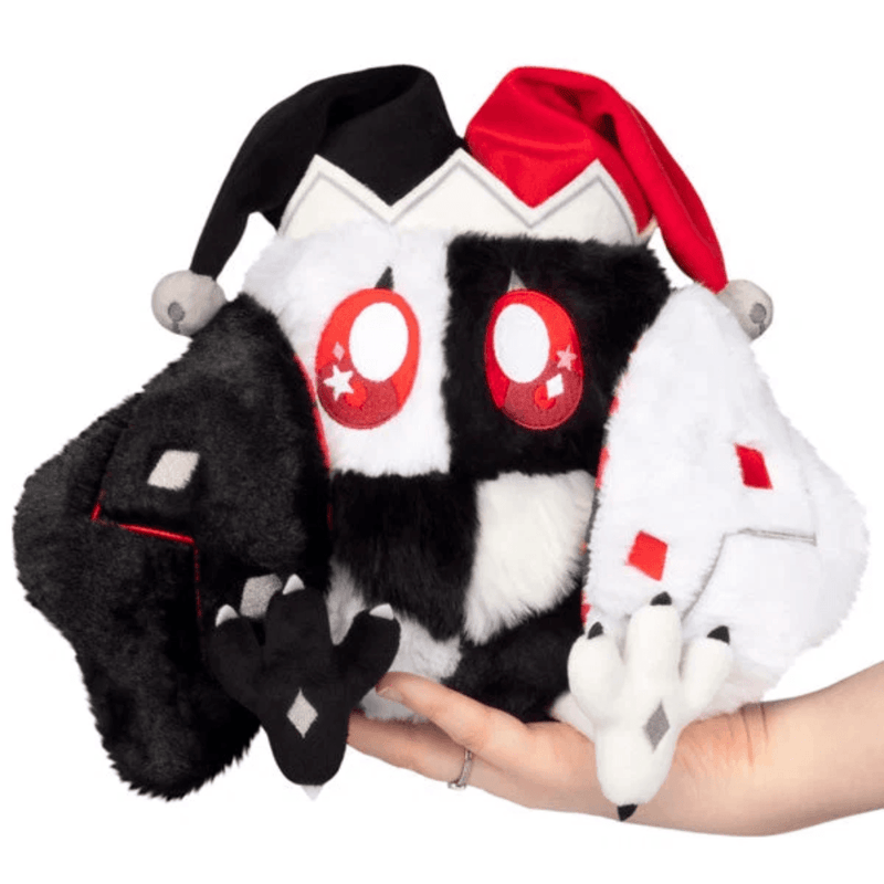 Mini Squishable Jester Mothman plush front view