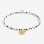 Joma A Little To My Bestie On Your Birthday Bracelet with gold heart charm