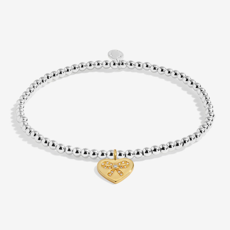 Joma A Little To My Bestie On Your Birthday Bracelet with gold heart charm