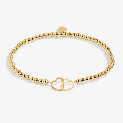 Gold-plated Joma A Little Friendship bracelet on beaded stretch design
