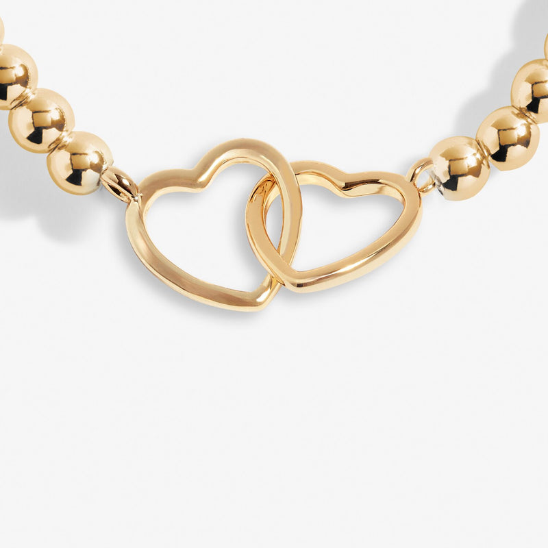 Joma A Little Friendship bracelet with gold-plated interlocking heart charm