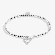 Joma A Little Happy Birthday Mum Bracelet with open heart charm