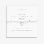 Joma Happy Birthday Mum bracelet on sentiment card