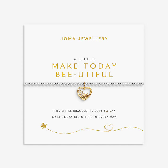 Joma A Little Make Today Bee-Utiful Bracelet on signature sentiment-stamped card