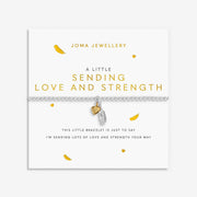 Joma A Little Sending Love & Strength Bracelet on signature sentiment-stamped card