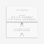 Joma Sip Sip Hooray bracelet on birthday sentiment card