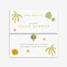 Joma A Little Vibes Hello Summer Bracelet presented on illustrated sentiment card