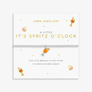 Joma A Little Vibes It’s Spritz O’Clock Bracelet on illustrated sentiment card