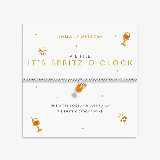 Joma A Little Vibes It’s Spritz O’Clock Bracelet on illustrated sentiment card