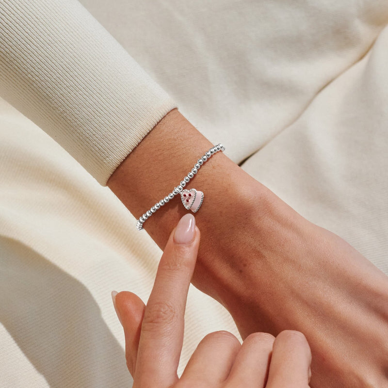 Joma A Little Vibes Life Is Sweet Bracelet worn on wrist
