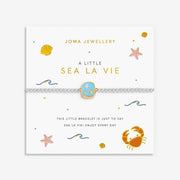 Joma Sea La Vie bracelet on illustrated sentiment card