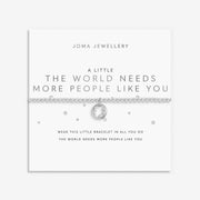 Joma Jewellery A Little The World Needs More People Like You Bracelet with silver-plated beads and star circle charm