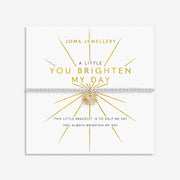 Joma Jewellery A Little You Brighten My Day Bracelet with silver beads and gold sunburst charm